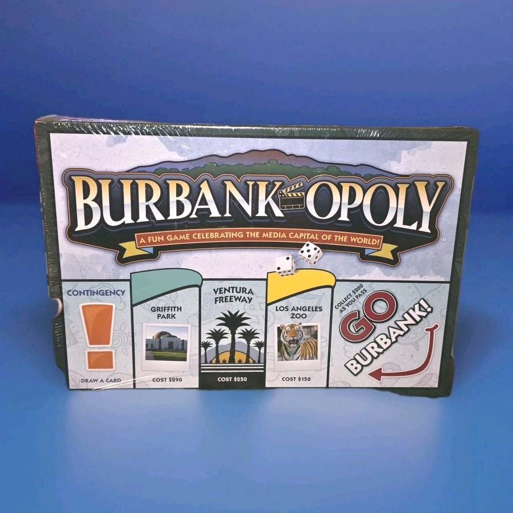Burbank-opoly MONOPOLY Media Capital of the World 2008-2009 Made in USA